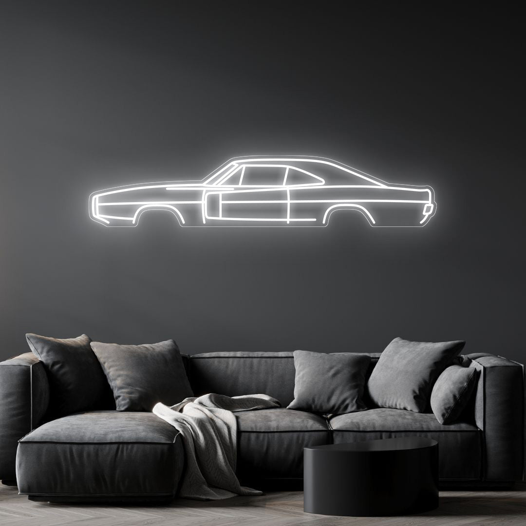 Charger RT 1970 Neon Silhouette