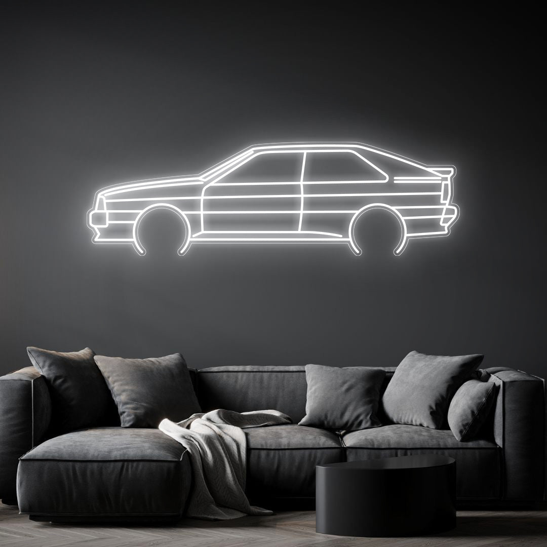 Quattro 1990 Neon Silhouette