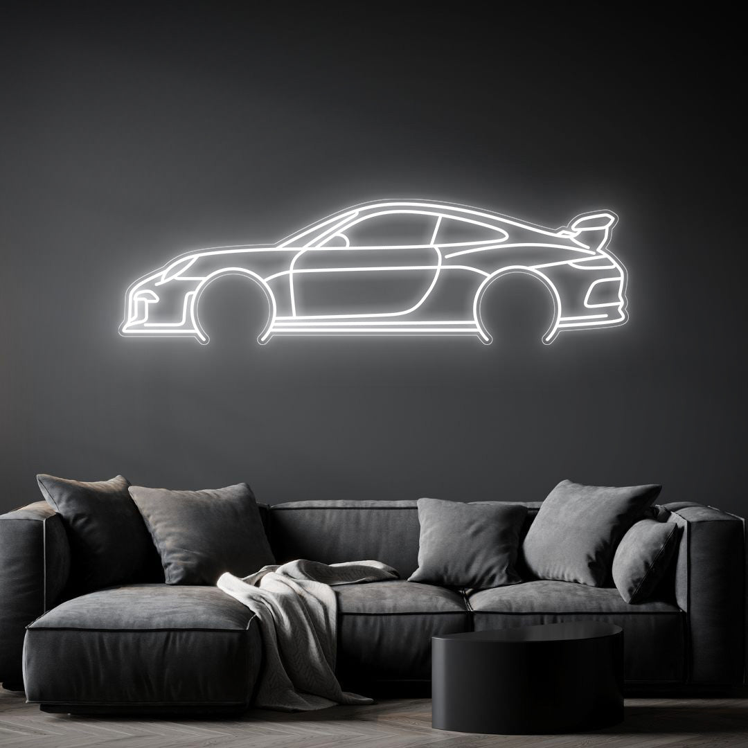 911 991 GT3 Neon Silhouette