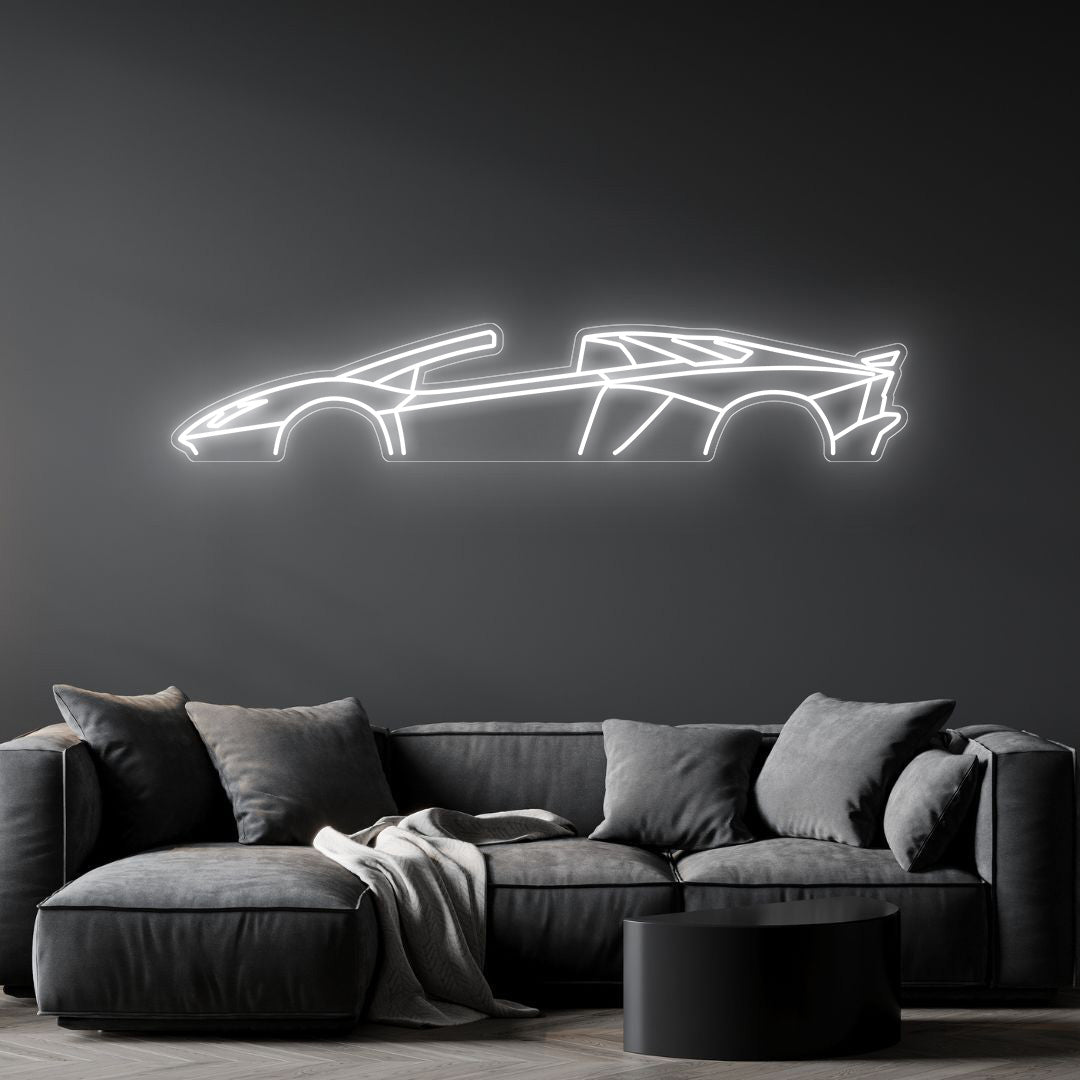 Aventador S 2019 Roadster Neon Silhouette