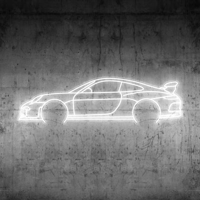 911 991 GT3 Neon Silhouette