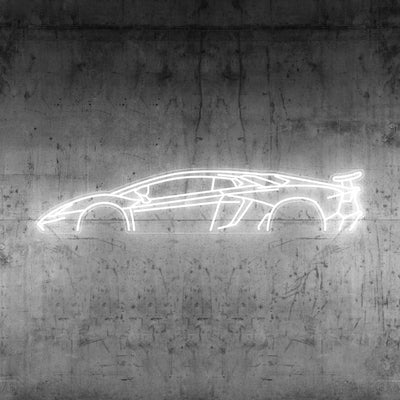 Aventador SV Neon Silhouette