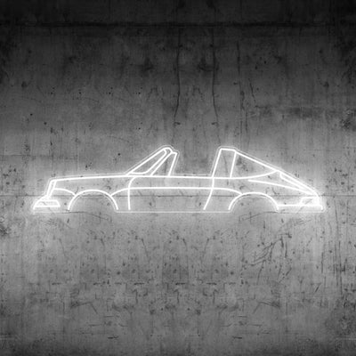 911 1969 Targa Neon Silhouette