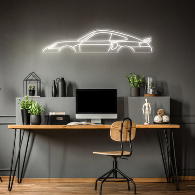911 996 Turbo Neon Silhouette