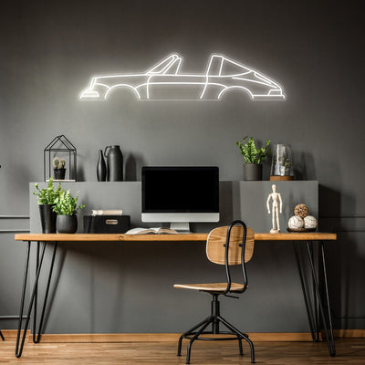 911 1969 Targa Neon Silhouette