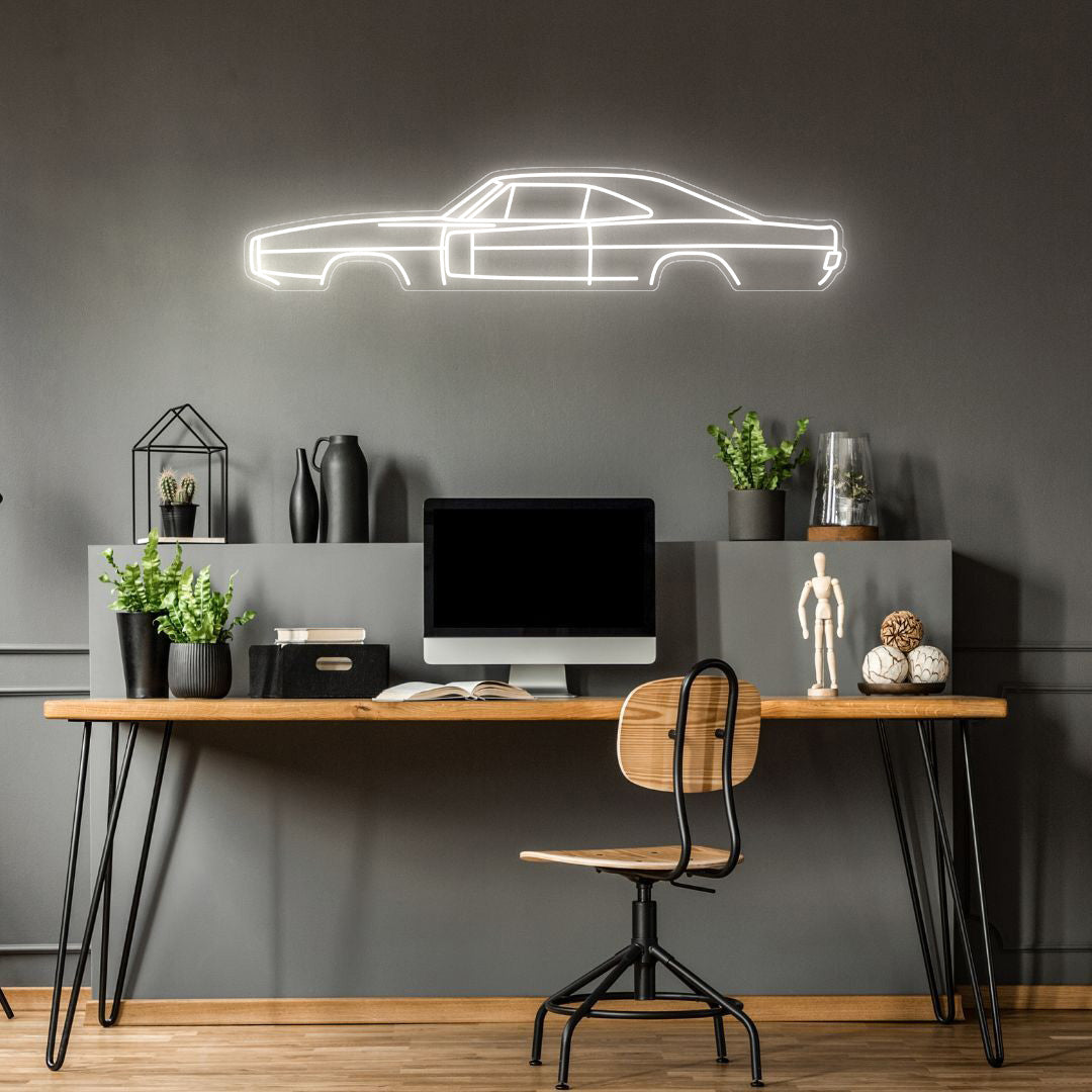 Charger RT 1970 Neon Silhouette
