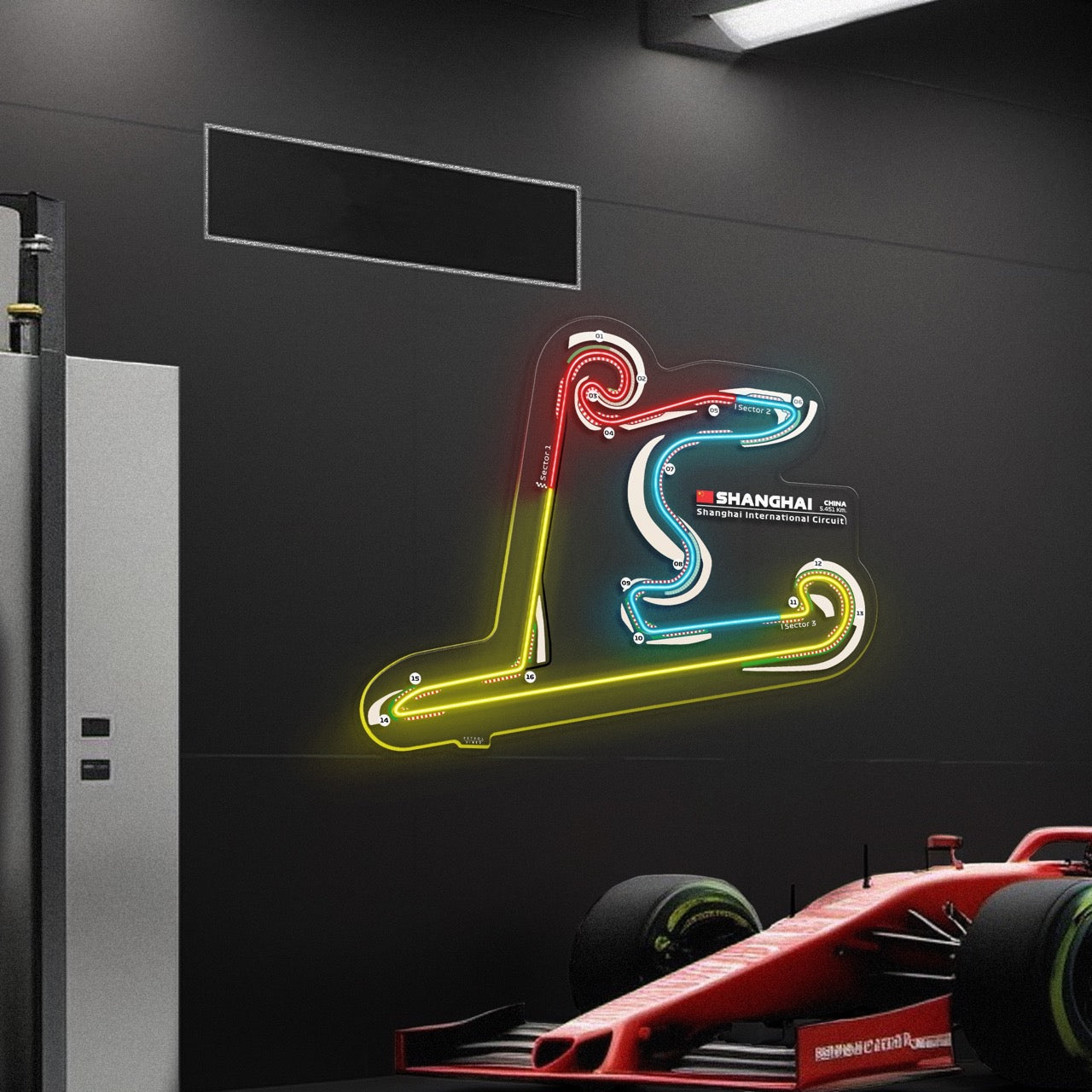 Shanghai International Circuit Neon Race Track