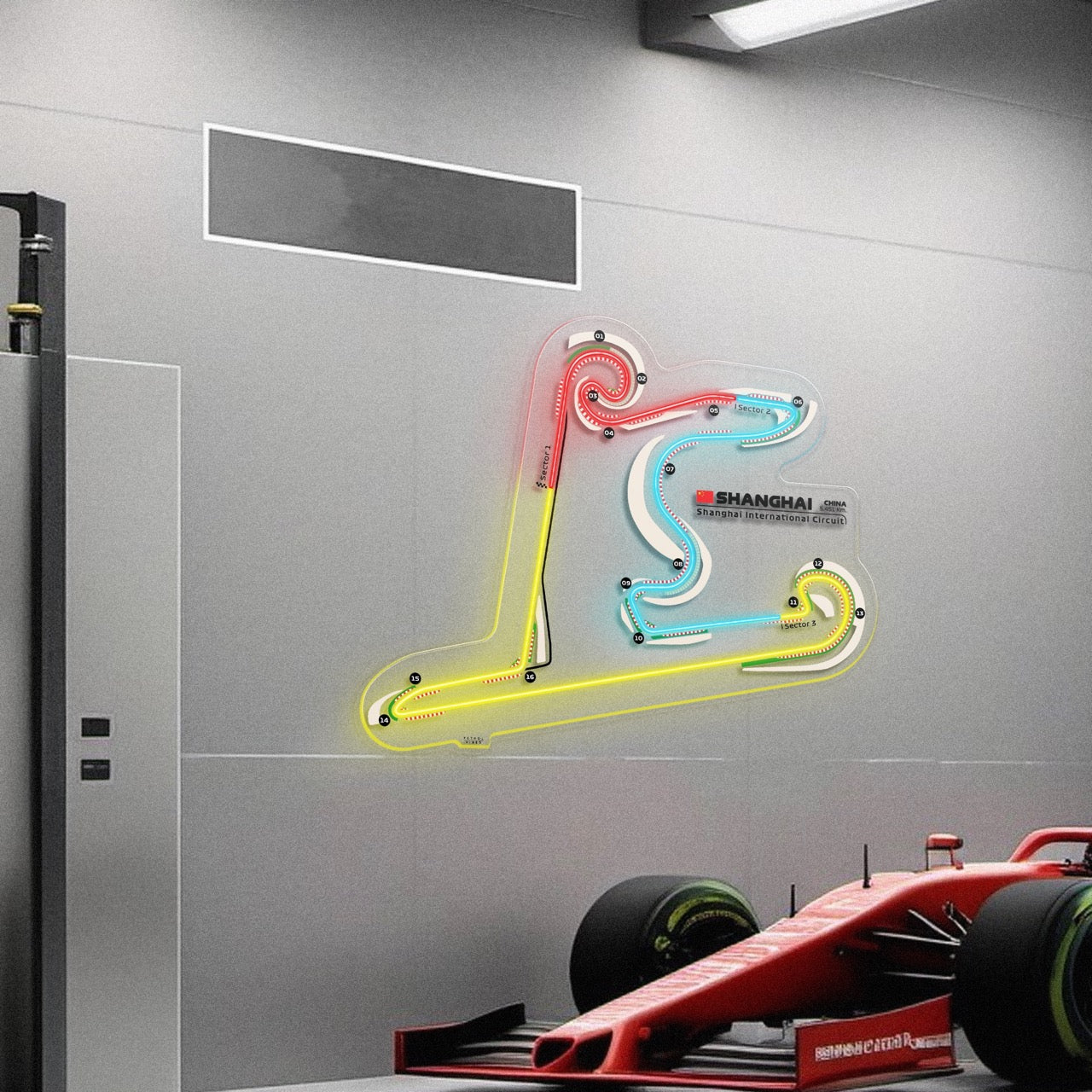 Shanghai International Circuit Neon Race Track