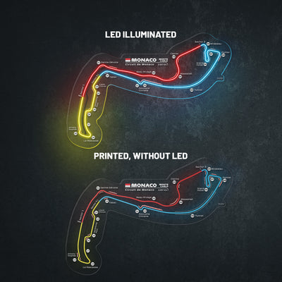 Circuit De Monaco Neon Race Track