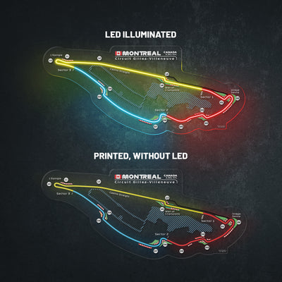 Circuit Gilles Villeneuve Neon Race Track