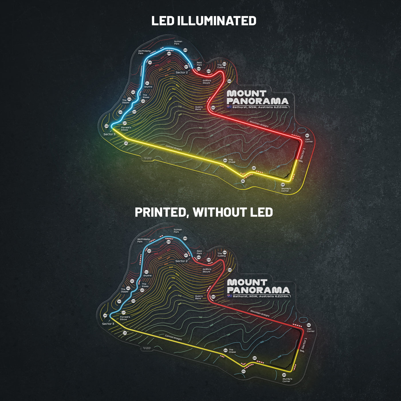 Mount Panorama Neon Race Track