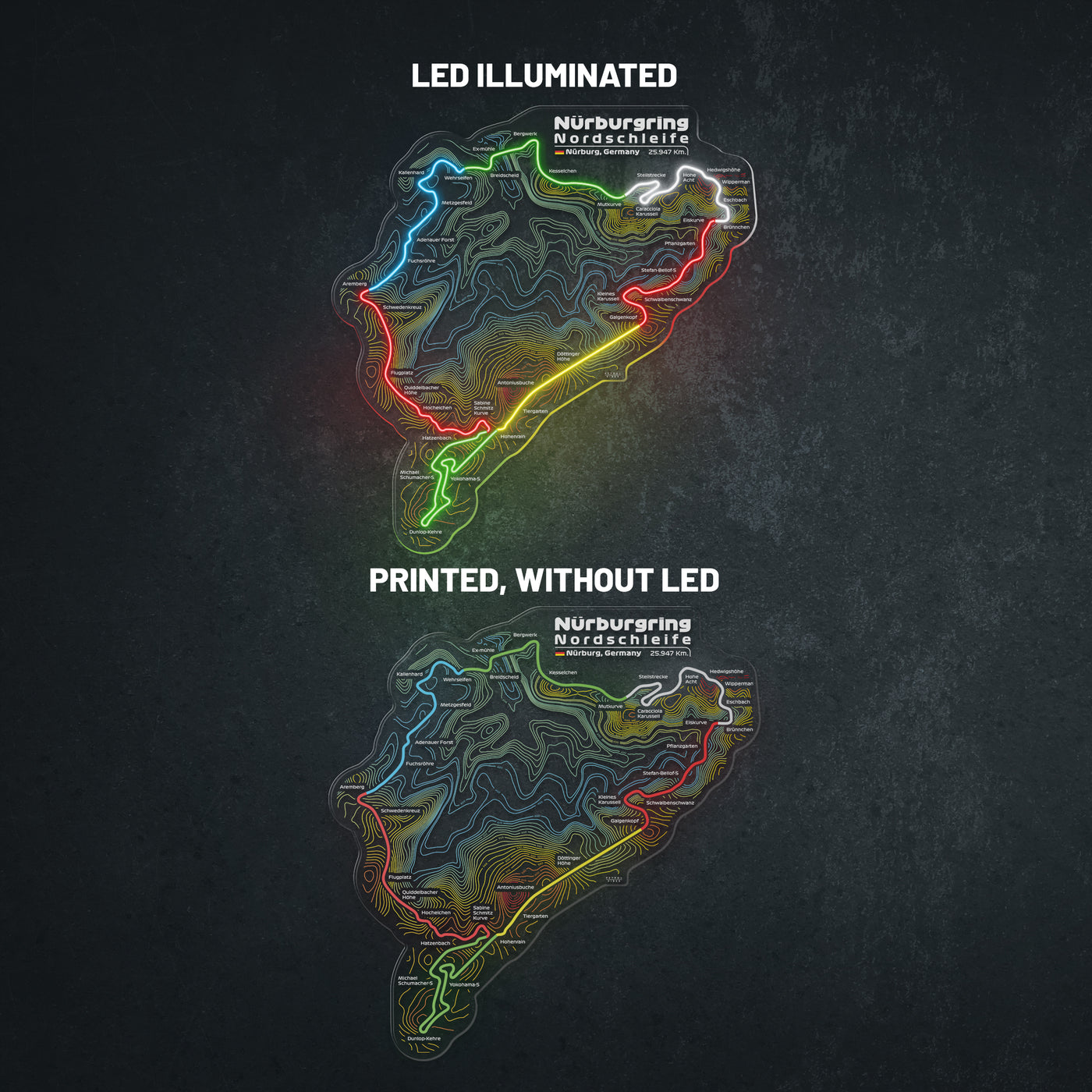 Nürburgring Nordschleife Neon Race Track