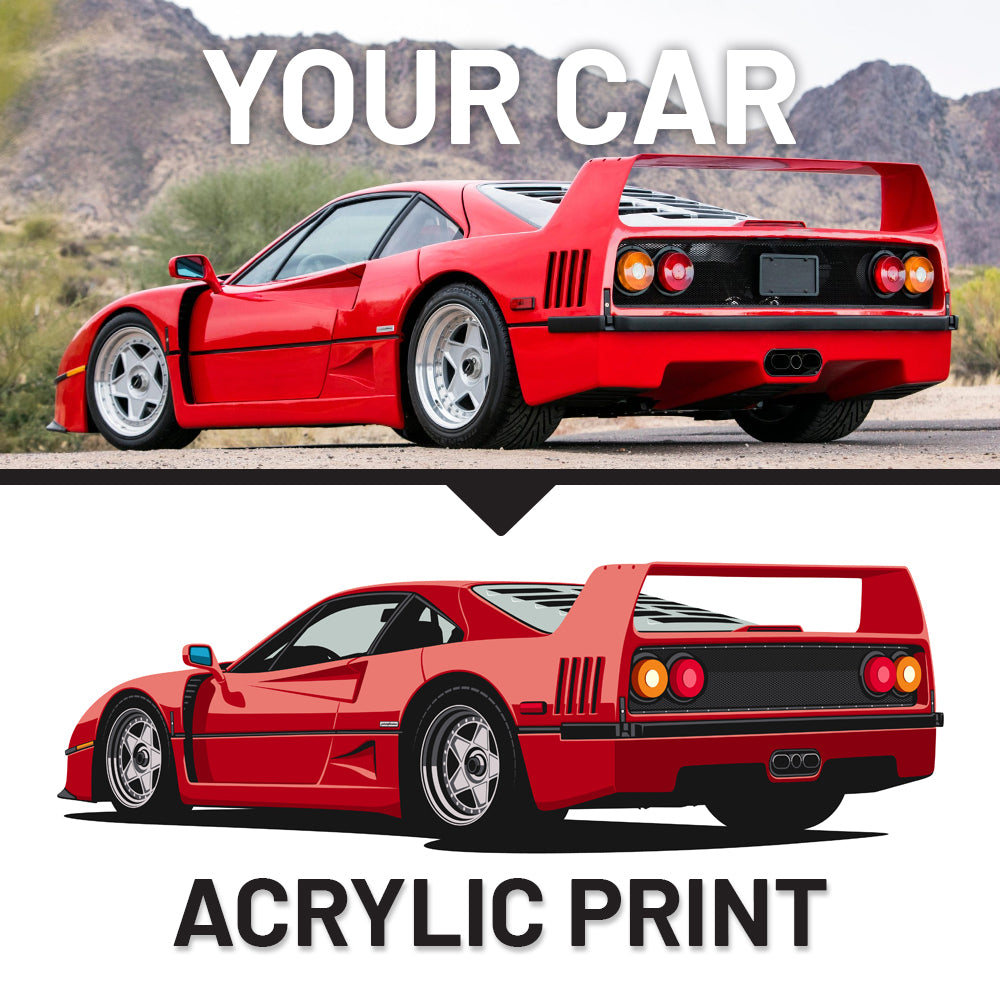 Your Hand-drawn Custom Car Acrylic Print
