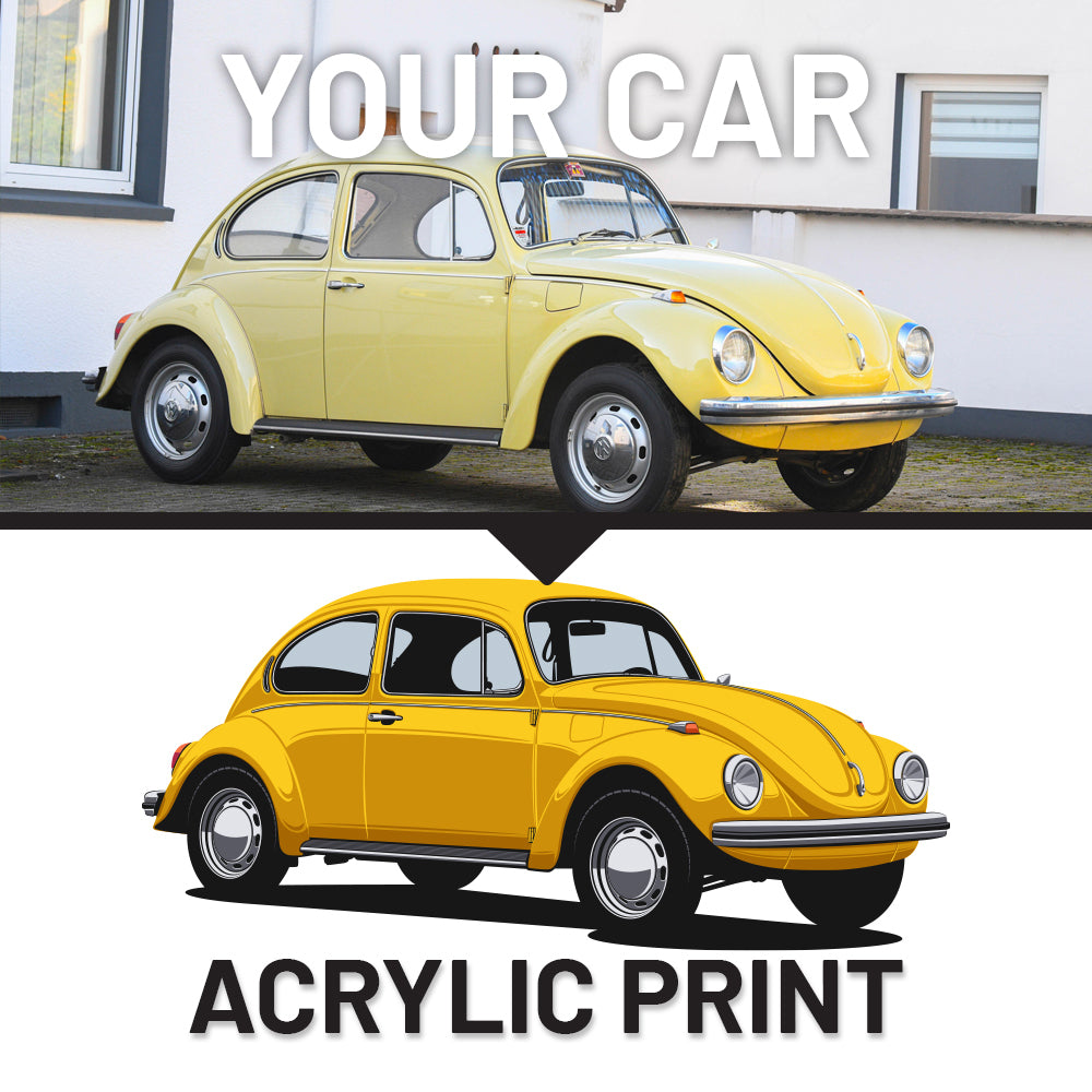 Your Hand-drawn Custom Car Acrylic Print