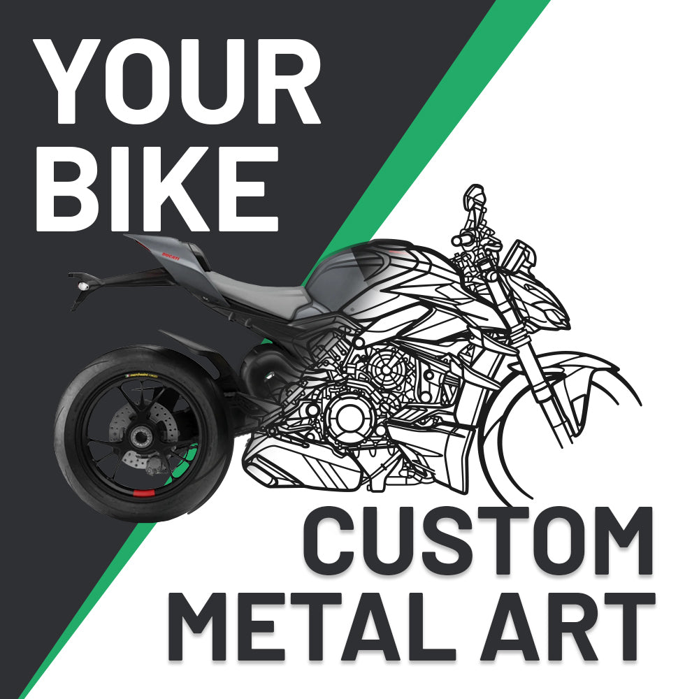Your Custom Bike Silhouette Metal Wall Art