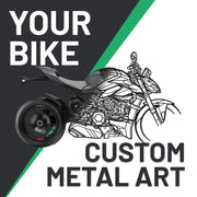 Your Custom Bike Silhouette Metal Wall Art Service