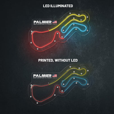 Palmer Motorsports Park Neon Race Track