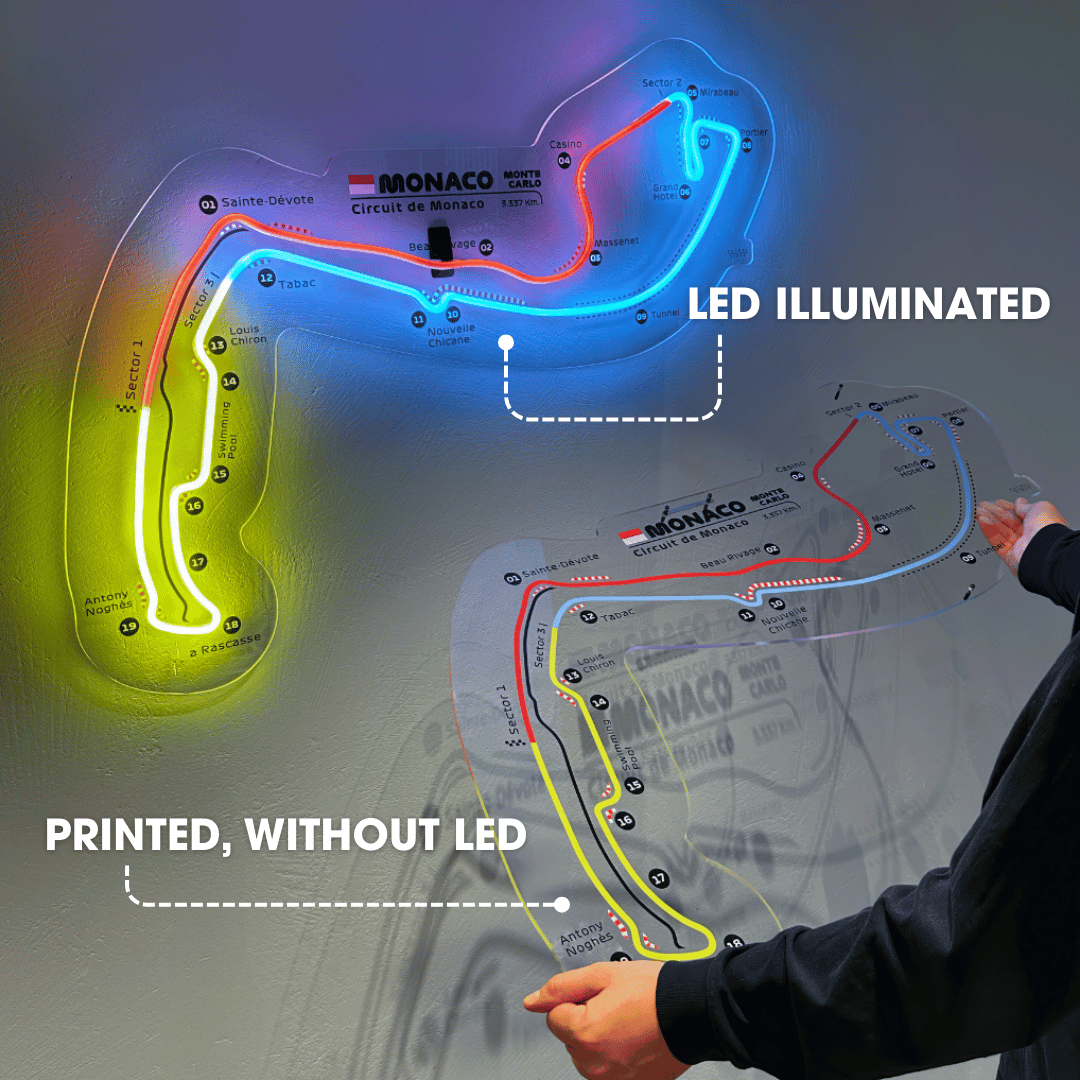 Road America Neon Race Track