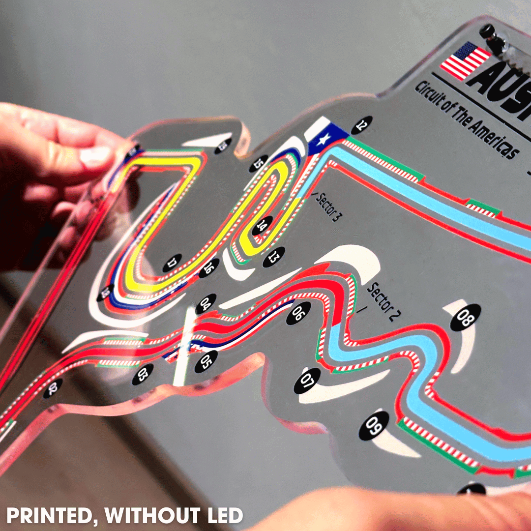 Road America Neon Race Track