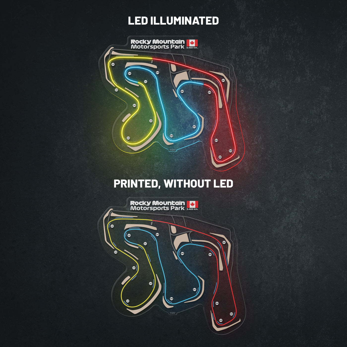 Rocky Mountain Motorsports Neon Race Track