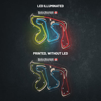 Rocky Mountain Motorsports Neon Race Track