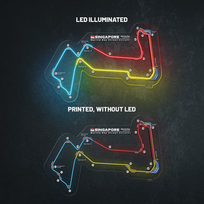 Marina Bay Street Circuit Neon Race Track