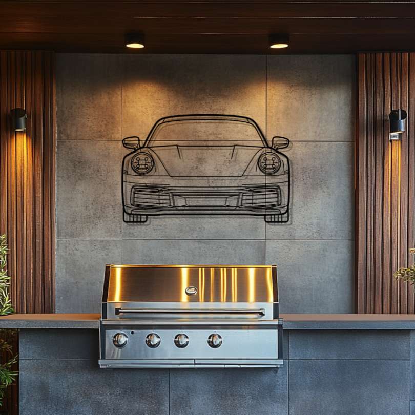 P Generation 8 Silhouette Metal Wall Art