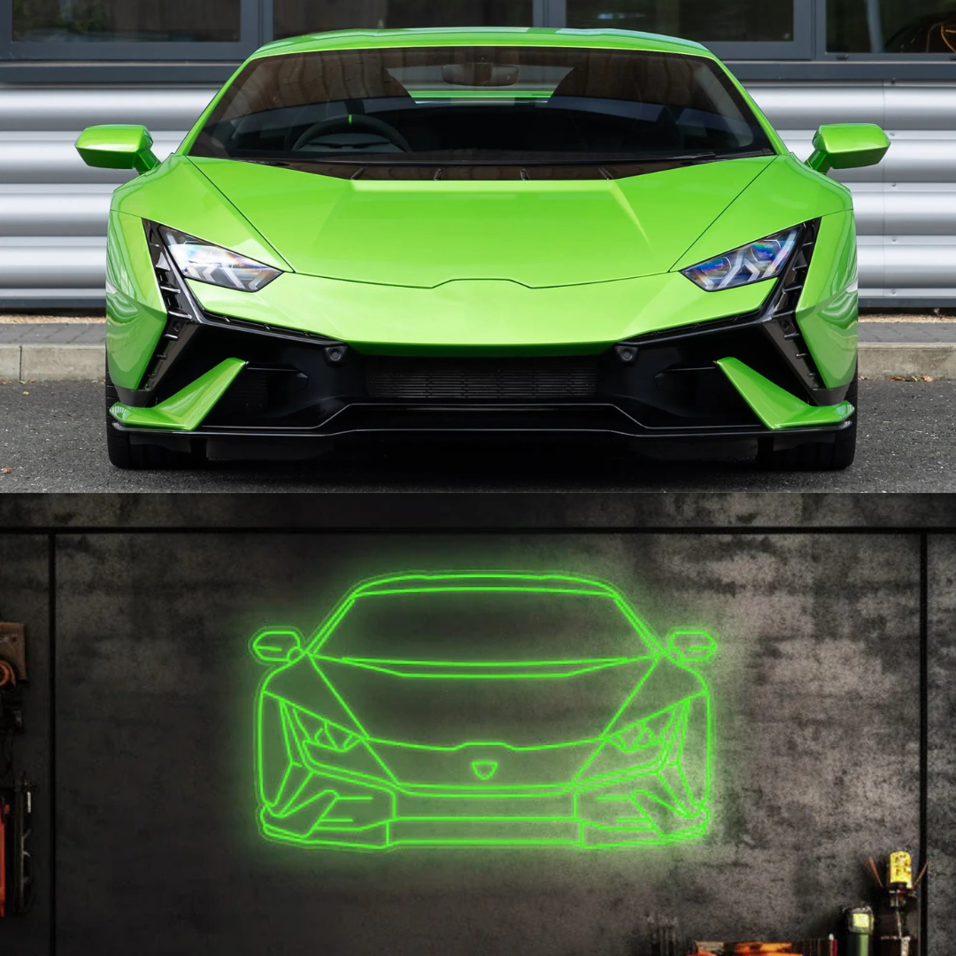 Your Custom Angle Neon Silhouette