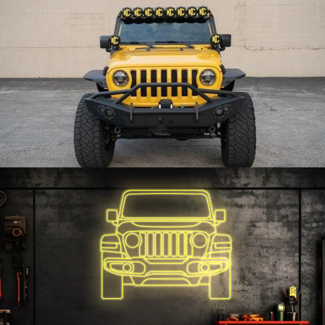 Your Custom Angle Neon Silhouette
