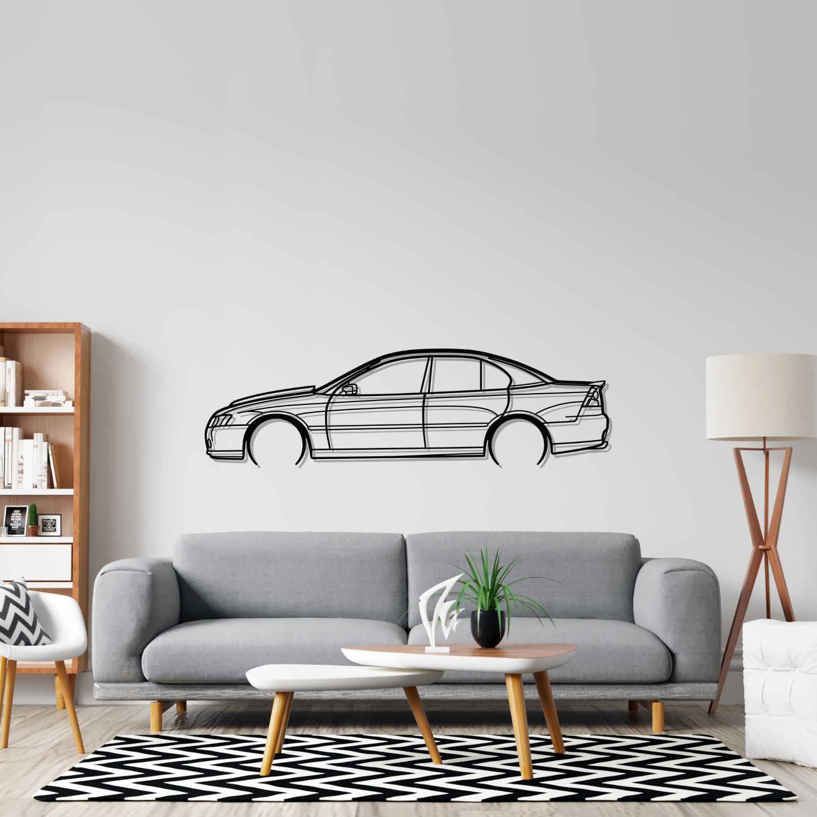 Commodore SS 2009 Detailed Silhouette Metal Wall Art – PetrolVibes