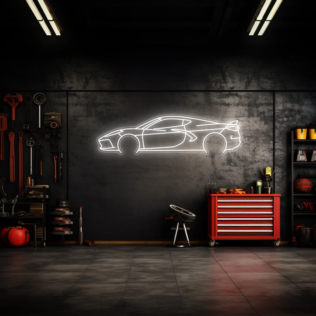C8 Neon Silhouette