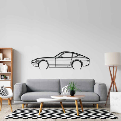 280Z Coupe Detailed Silhouette Metal Wall Art