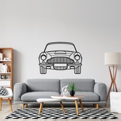 DB6 Front Silhouette Metal Wall Art