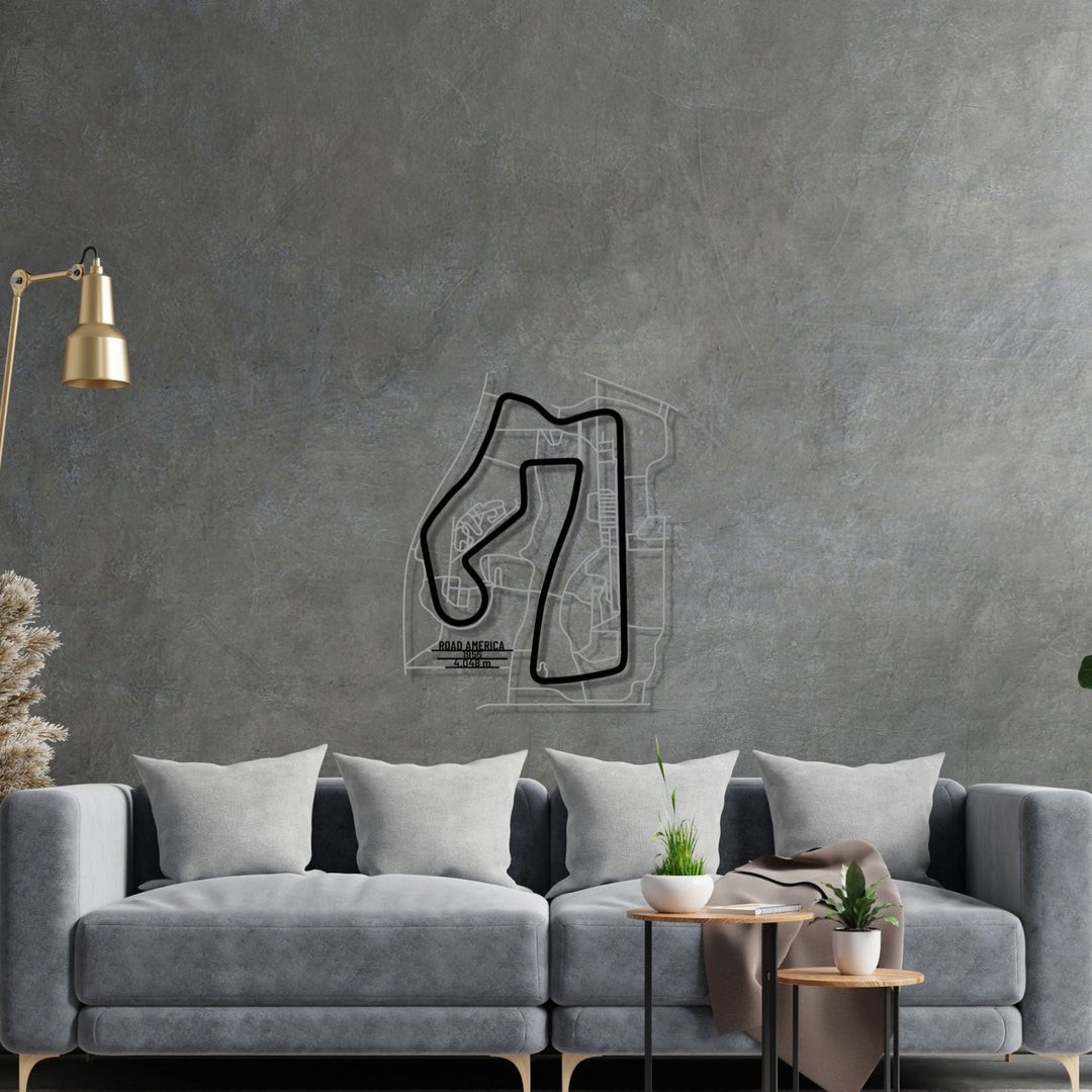 アート・デザイン・音楽 AMERICAN RACER Road America Metal Wall Art – PetrolVibes