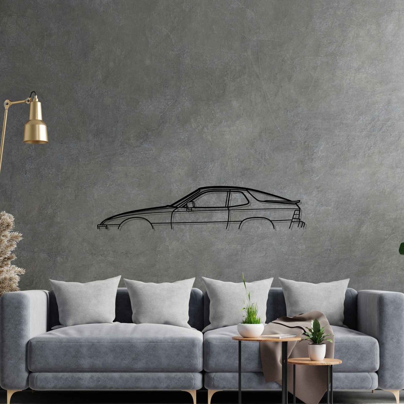 924S Classic Silhouette Metal Wall Art