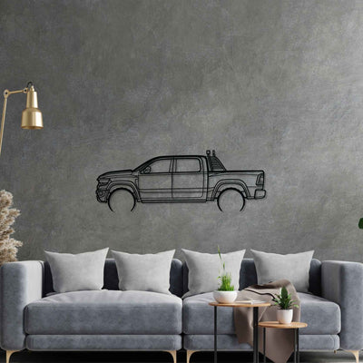 RAM TRX 2022 Detailed Silhouette Metal Wall Art