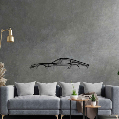 1800 GT 1966 Classic Silhouette Metal Wall Art