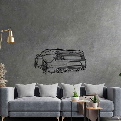 Mustang GT 2020 Angle Silhouette Metal Wall Art