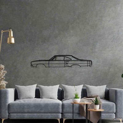 Super Bee 1969 Classic Silhouette Metal Wall Art