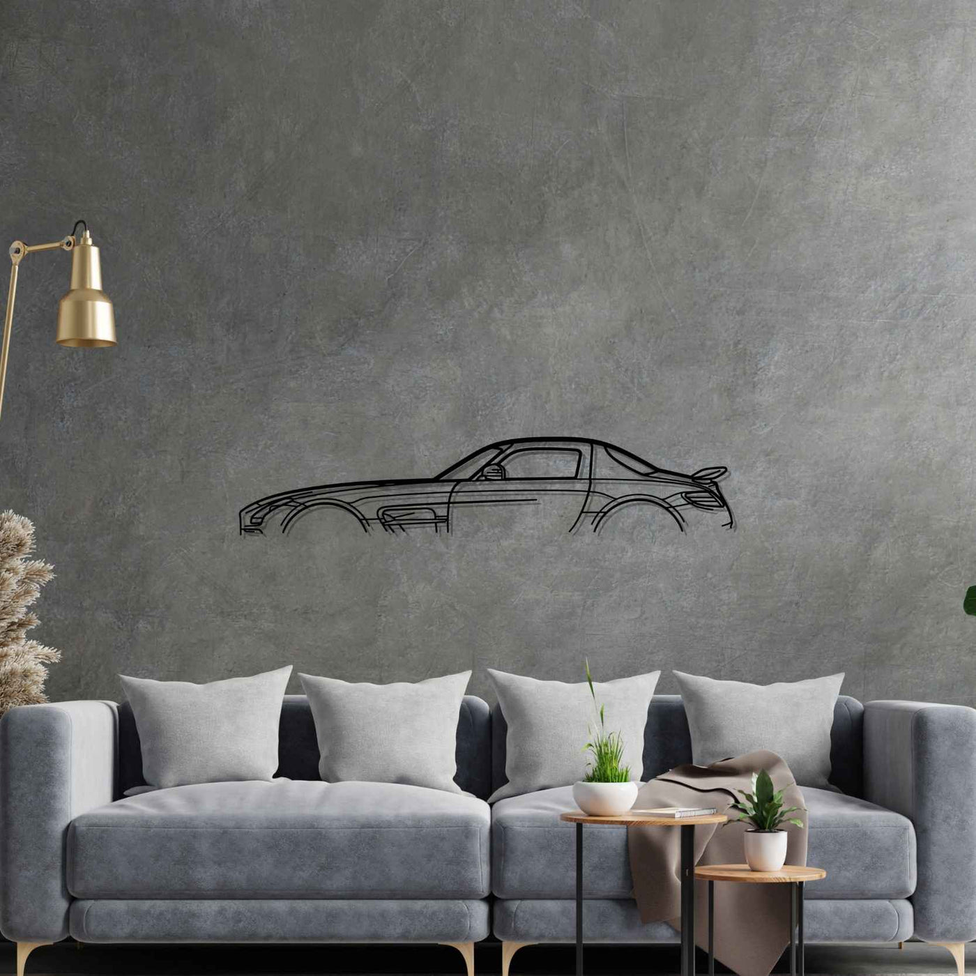 SLS AMG Classic Silhouette Metal Wall Art