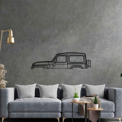 Wrangler JL 2020 Classic Silhouette Metal Wall Art