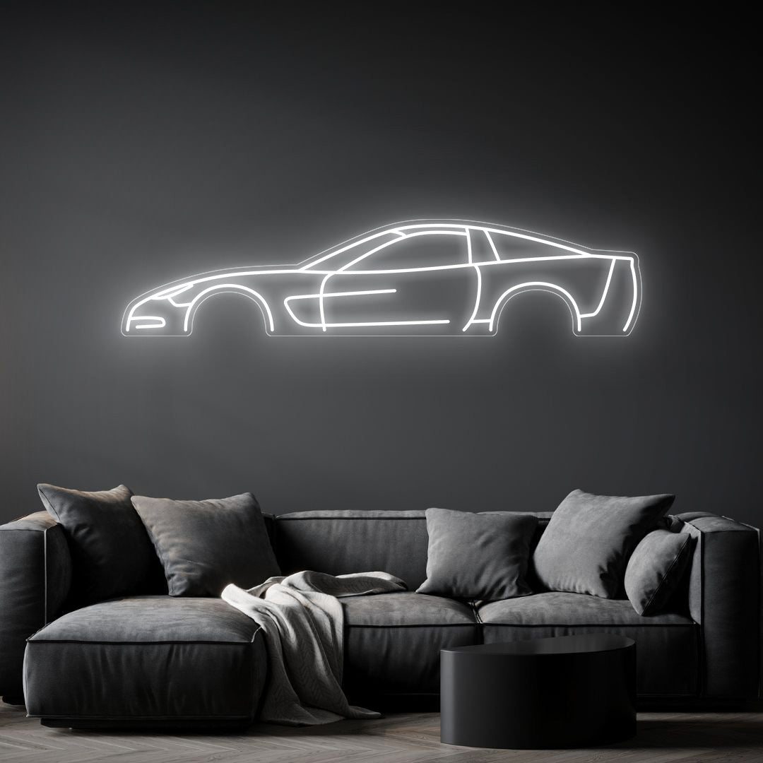 Corvette C5 Neon Silhouette