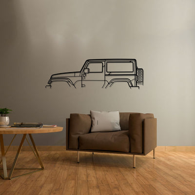 Wrangler 2013 Classic Silhouette Metal Wall Art