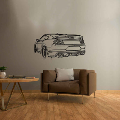 Mustang GT 2020 Angle Silhouette Metal Wall Art