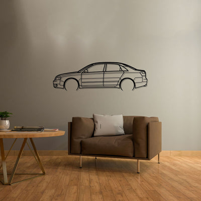 A4 2004 Detailed Silhouette Metal Wall Art