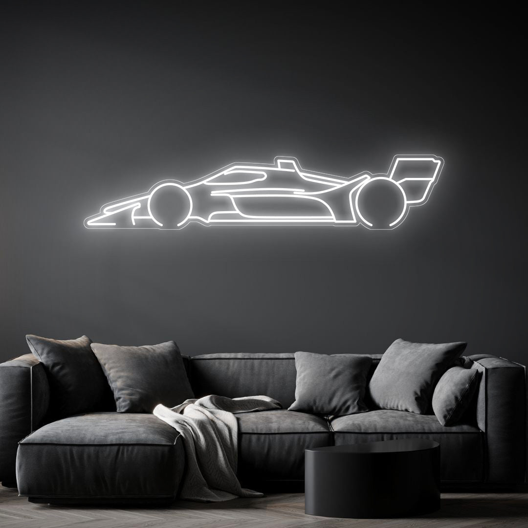 Indy Car 2022 Neon Silhouette