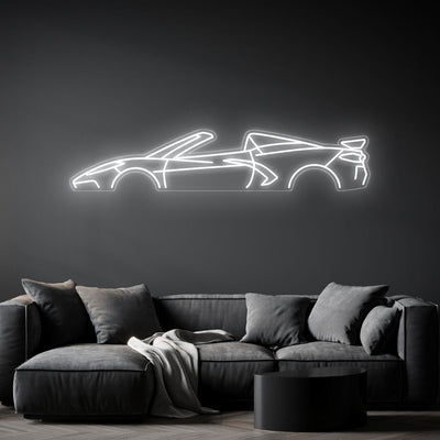 Corvette C8 HTC Neon Silhouette
