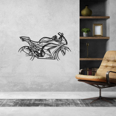 Ninja 250R 2008 Silhouette Metal Wall Art