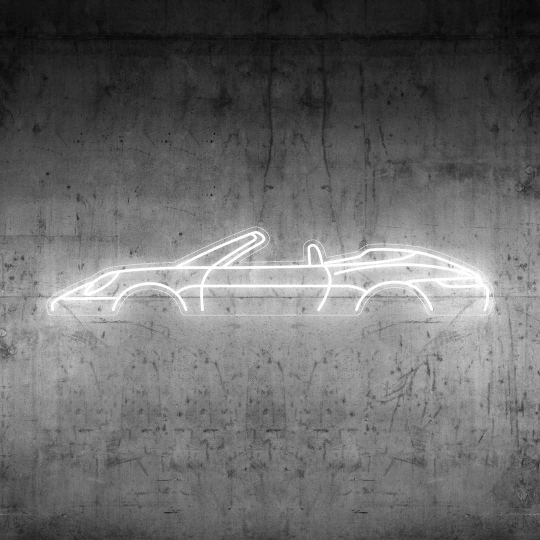 911 Model 992 Cabrio Neon Silhouette