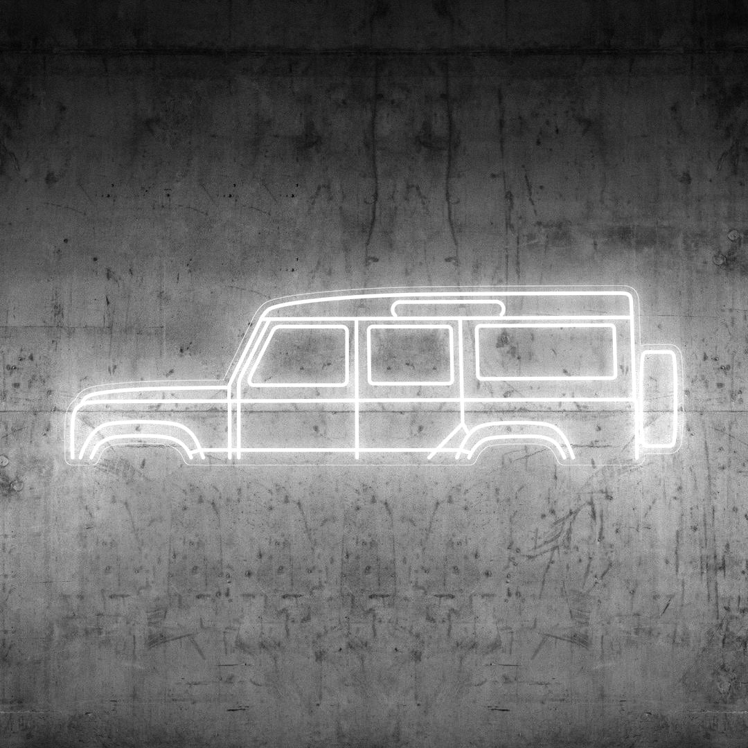 Defender 110 Neon Silhouette